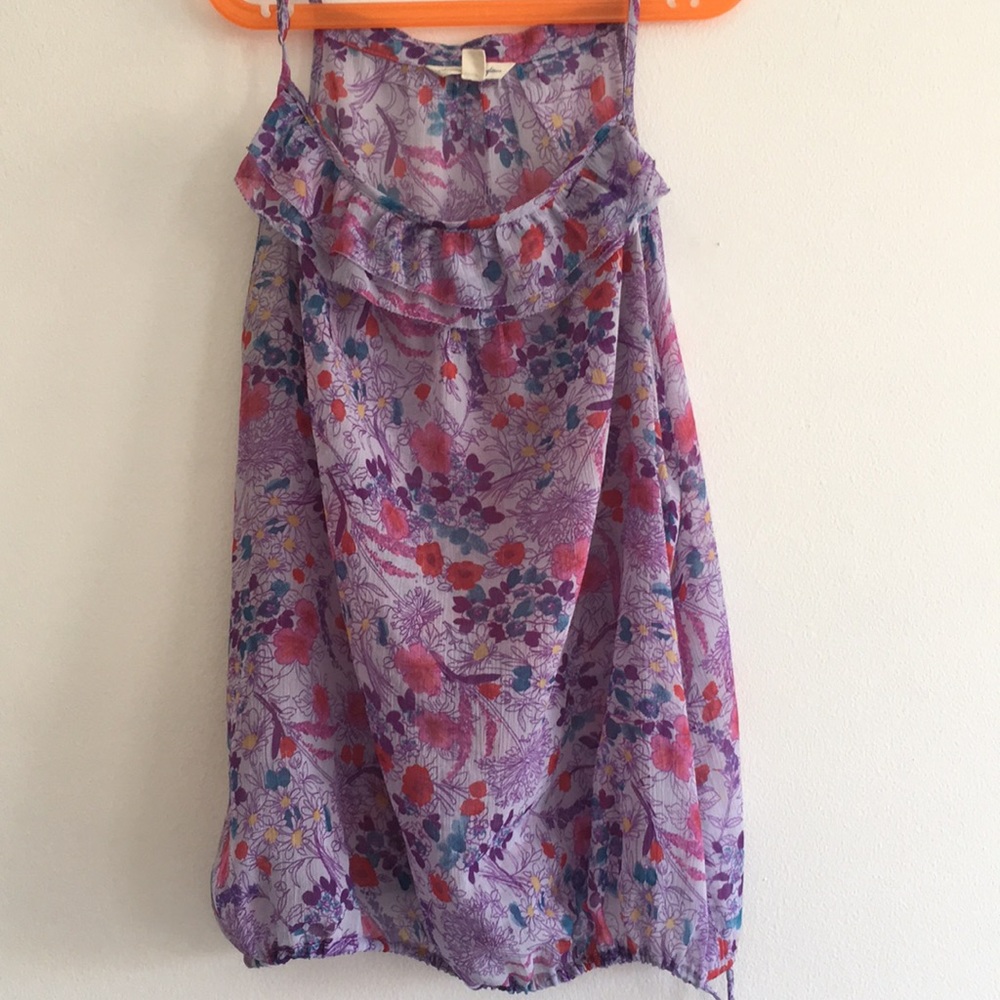 American Eagle Women’s Purple Floral Blouse